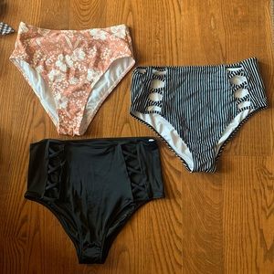 target high wasted bikini bottom bundle